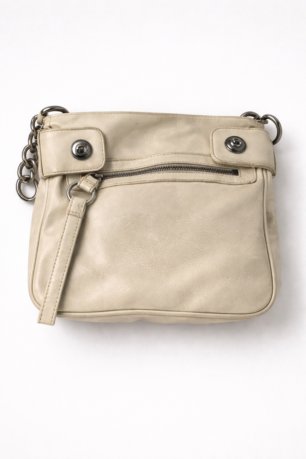 GUESS - Borsa Vintage con stampa iconica e dettagli borchiati